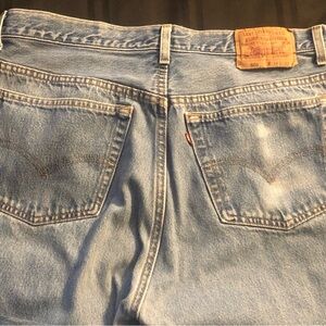 Vtg Levis 501XX Jeans Made in USA 90’s Denim Button Fly Mens 38x32 Faded Blue